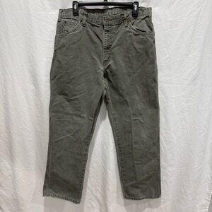 Dickies Carpenter Pants Workwear Olive 36x30 Vintage Utility Heavyweight Cotton